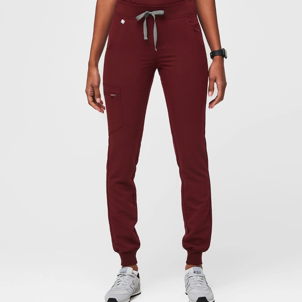 Figs joggers maroon xxs women's